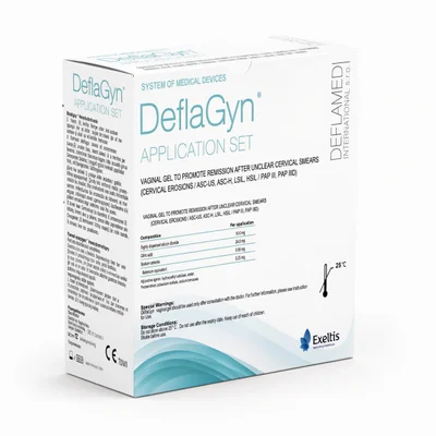 Deflagyn Gel Application Set, For Cervical Lesion Regression & HPV Management, Gel - 150ml