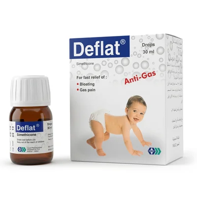 Hayat Deflat Simethicone Oral Drops, Relieves Gas & Colic for Infants - 30ml