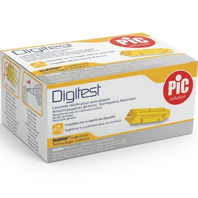 PIC Pungidito Digitest Lancets for Blood Glucose Monitoring - 200 Count