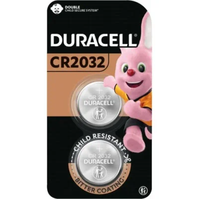 Duracell Lithium Coin Battery 2032, Reliable Long-Lasting Power for Small Electronic Devices - 2 pcs