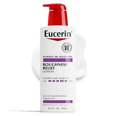 Eucerin Roughness Relief Lotion, Intense Hydration & Gentle Exfoliation for Rough, Bumpy Skin - 500ml