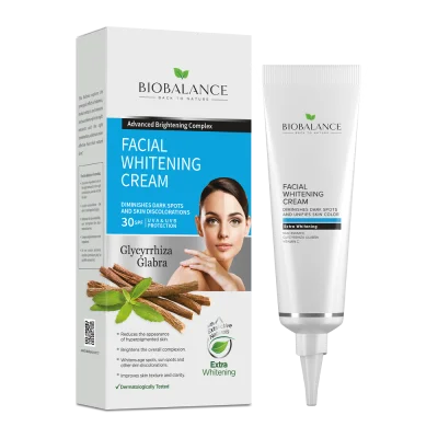 بيو بالانس (BioBalance) كريم تفتيح الوجه، لتفتيح البشرة وتقليل البقع الداكنة، كريم - 55 مل