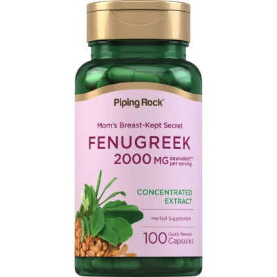 Fenugreek 2000mg 100 Capsules by Piping Rock