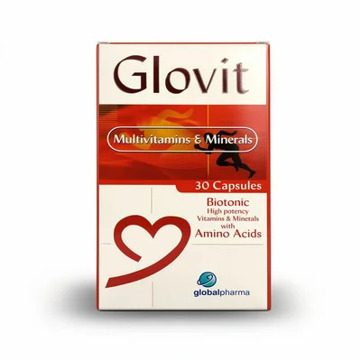 Glovit Multivitamin & Minerals, Supports Overall Health & Well-being, Capsules - 30 Count