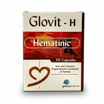 Global Pharma Glovit-H Multivitamin & Mineral Supplement for Overall Health, Capsules - 30 Count