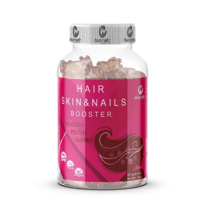نوتراليك (Nutralic) معزز الشعر والبشرة والأظافر، فيتامينات متعددة لدعم الصحة والجمال، حلوى قابلة للمضغ - 60 قطعة
