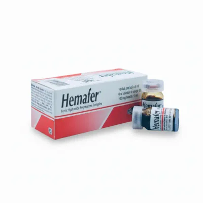 يوني فارما (Uni-pharma) هيمافير مكمل حديد لعلاج فقر الدم، 100 ملغ/5 مل للشرب