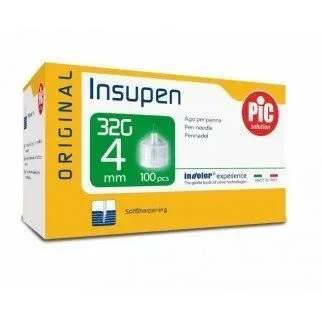 Insupen Insulin Pen Needles, 4mm - 100 Count