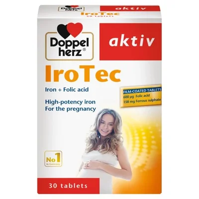 Doppel herz Irotec Active for Red Blood Cell Formation Support, Tablets - 30 Count