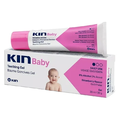 Kin Baby Teething Gel, Topical Analgesic - 30ml