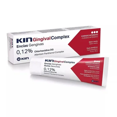 Kin Gingival Complex Toothpaste, Antiseptic Mouthwash - 75ml