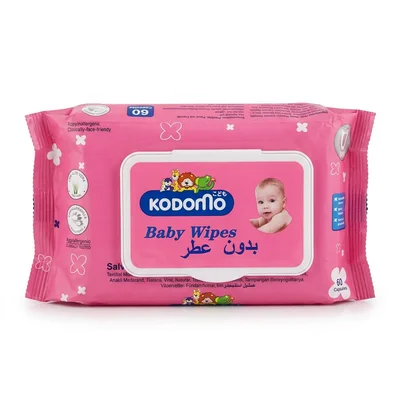 Kodomo Baby Wipes, Fragrance-Free