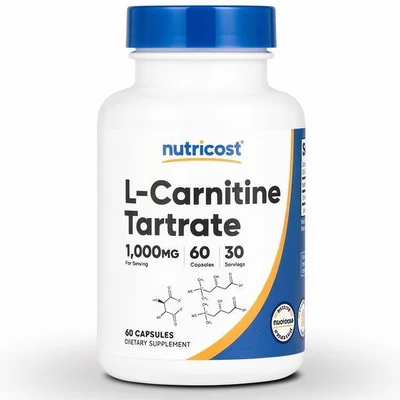 Nutricost L-Carnitine Tartrate 1000mg 60 Capsules
