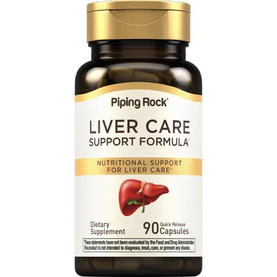 Piping Rock Liver Care Support Formula, Supports Healthy Liver Function & Detoxification, Capsules - 90 Count