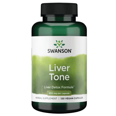 Swanson Liver Toner, Supports Liver Detoxification & Health, Capsules, 300mg - 120 Count