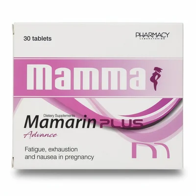 مامارين بلس (Mamarin Plus) فيتامينات متعددة للحوامل، لدعم صحة الأم وتطور الجنين، أقراص - 30 قرص