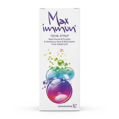 Santasya Max Immun Syrup for Immune Support, Vitamin C & Zinc, Syrup - 100ml