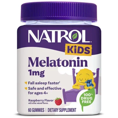 ناترول (Natrol) علكة ميلاتونين للمساعدة على النوم المريح، 1 ملغ - 60 قطعة
