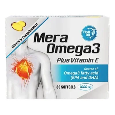 ميرا (Mera) أوميغا 3، يدعم صحة القلب والدماغ، كبسولات