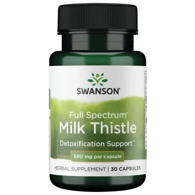 Swanson Milk Thistle 500mg 30 Capsules