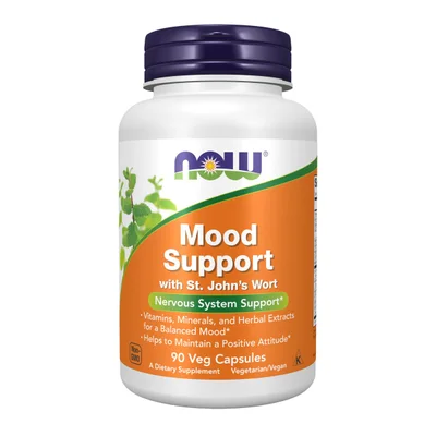 NOW Mood Support Supplement, Supports Emotional Well-being & Positive Mood, Capsules - 90 Count