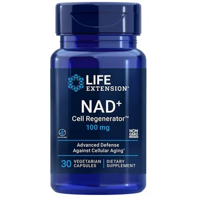 Life Extension NAD+ Cell Regenerator, Supports Cellular Energy & Metabolism, Capsules, 100mg - 30 Count