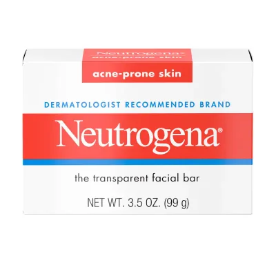 Neutrogena Transparent Facial Bar Soap, Gentle Cleansing for Skin - 100g