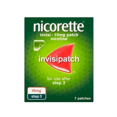 نيكوريت (Nicorette) لصقات النيكوتين للمساعدة على الإقلاع عن التدخين، 10 ملغ - 7 لصقات