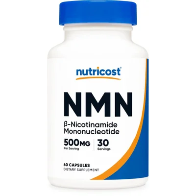 Nutricost NMN Nicotinamide Mononucleotide Supplement, Supports Cellular Energy & Healthy Aging, 500mg Capsules - 60 Count