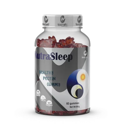 نتراليك (Nutralic) نوترا سليب علكات مساعدة على النوم، تعزز الاسترخاء وتحسن جودة النوم - 60 علكة