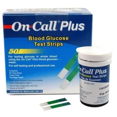 Acon On.Call Plus Blood Glucose Test Strips - 50 Count