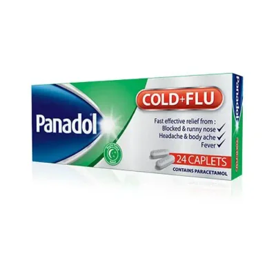 Panadol Cold & Flu Relief Tablets - 24 Count