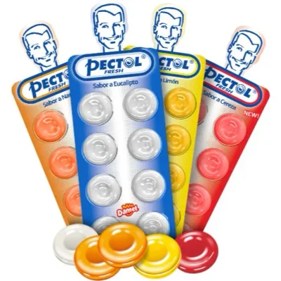 بكتول (Pectol) أقراص استحلاب، نكهات متنوعة - عبوة واحدة