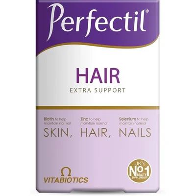 Vitabiotics Perfectil Hair Supplement for Healthy Hair, Skin & Nails, Tablets - 60 Count