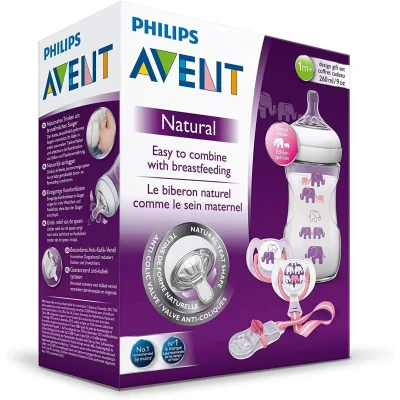 Philips Avent Natural Design Gift Set, For Babies 1 Month+, 1 Count