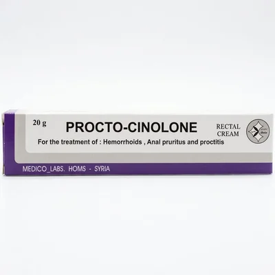 Medico Procto Cinolone Cream, For Inflammation & Itching Relief - Tube