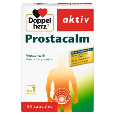 Doppelherz Prostacalm Prostate Supplement, Supports Prostate Health & Normal Urinary Flow, Capsules - 30 Capsules