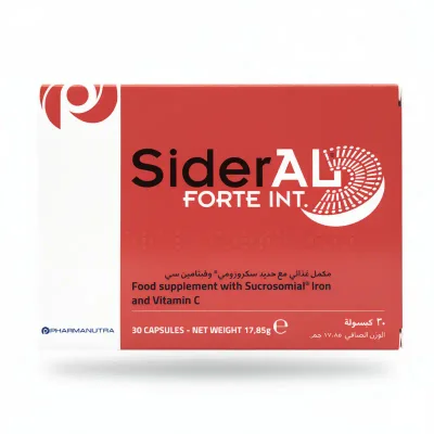 SiderAL forte Iron Supplement for Iron Deficiency Anemia, Capsules - 30 Capsules