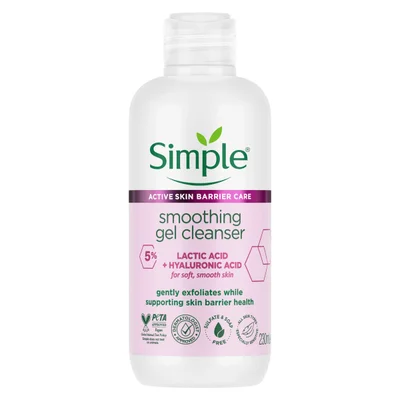 Simple Smoothing Gel Cleanser, Removes Impurities & Makeup, Gentle Cleansing - 230ml