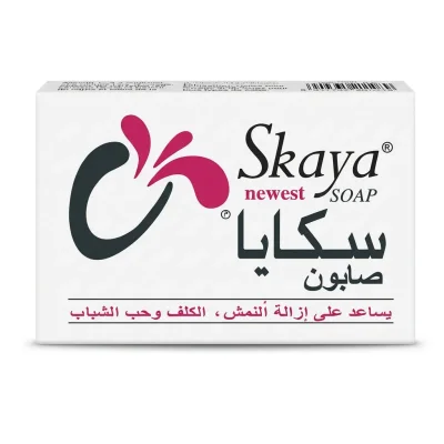 سكايا (Skaya) صابون لتنظيف البشرة، غني بالجلسرين وزيت جوز الهند - قطعة واحدة