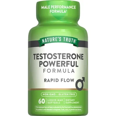 Nature's Truth Testosterone Powerful, Male Performance & Vitality Support, Capsules - 60 Count