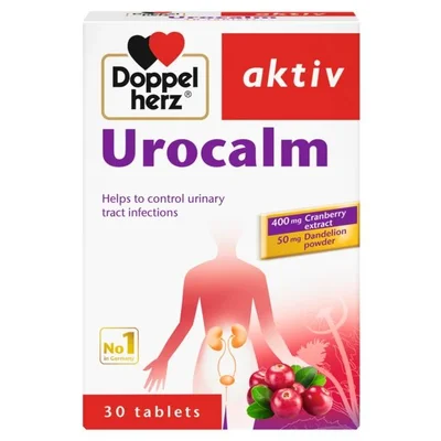 Doppelherz Urocalm Herbal Supplement, Urinary Tract Support, Tablets - 30 Count