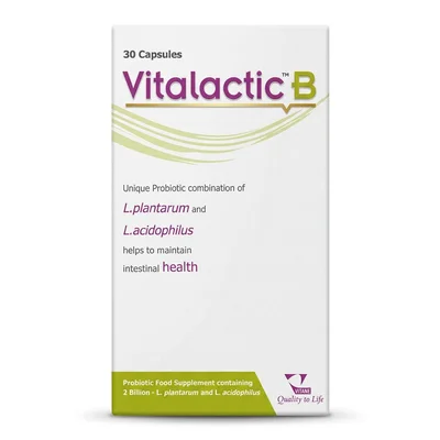 Vitane Vitalactic B Probiotic + B Complex for Digestive & Energy Support, Capsules - 30 Count