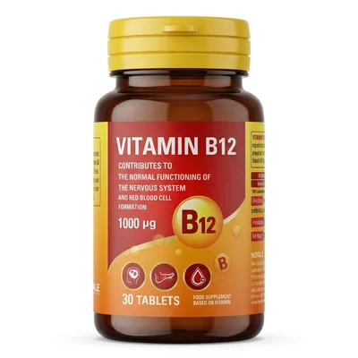 Novalie Vitamin B12, Supports Nerve Function & Energy Metabolism, Tablets - 30 Tablets