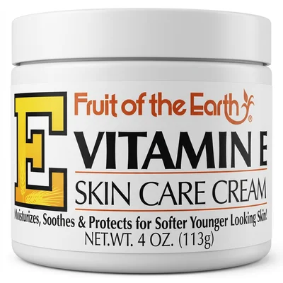 Fruit of the Earth Vitamin E Skin Care Cream, Antioxidant Protection & Deep Hydration, Cream - 113g