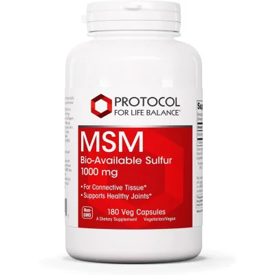 Protocol MSM Supplement, 1000mg - 180 Capsules