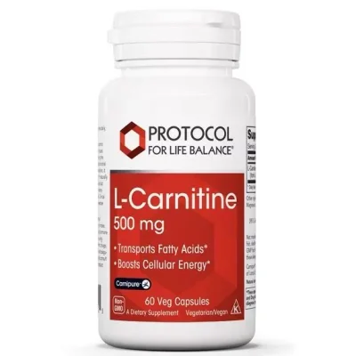 Protocol L-Carnitine 500mg Capsules - 60 Count