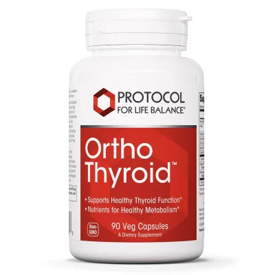 Ortho Thyroid Support Supplement, for Healthy Thyroid Function and Hormone Production, Capsules - 90 Count