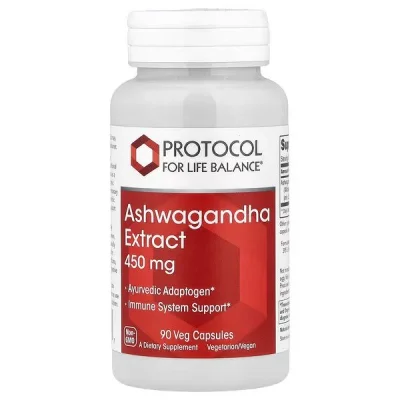 Protocol Ashwagandha Extract, 450mg - 90 Capsules