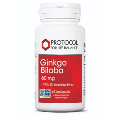 Protocol Ginkgo Biloba, Memory & Circulation Support, Capsules - 60 Count